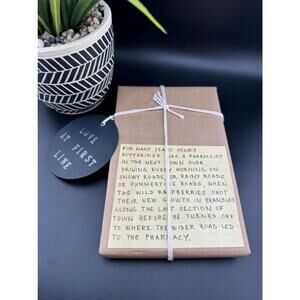 Love At First Line Book "For many years Henry Kitteridge was a pharmacist..."